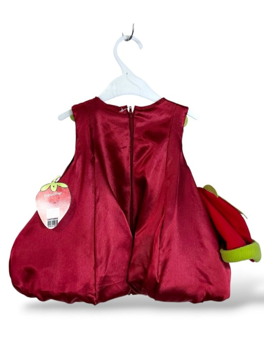 BabyGear Strawberry Halloween Costume Bubble Body Beanie Hat Infant 0-6 months - Picture 2 of 15